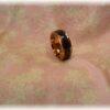 Rose gold, resin, purple glitter - Size 8 - Image 2