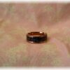 Rose gold, resin, purple glitter - Size 8