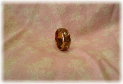 Rose gold, resin, pink & gold glitter - Size 8 - Image 2